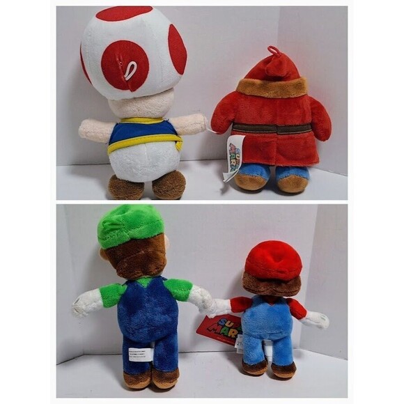 2020 GOOD STUFF NINTENDO SUPER MARIO BROS PLUSH LOT MARIO LUIGI TOAD & SHYGUY - Picture 2 of 12